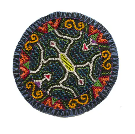 Shipibo Patch - blau, rot