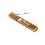 Incense Holder "Moon Goddess" with Rainbow Moonstone