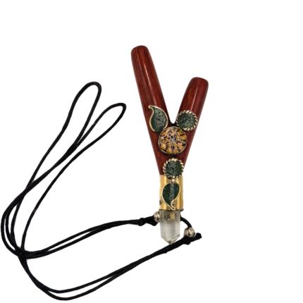 Kuripe - Rapé Applikator - Palo Sangre Bergkristall