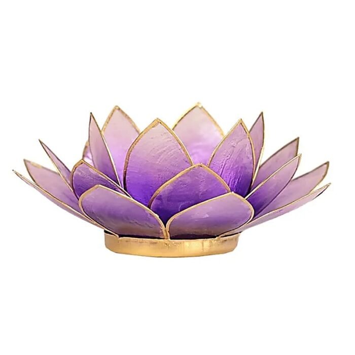 Lotus Teelicht violet