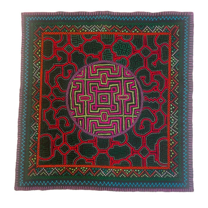 Shipibo Kené Scarf – Ponte Kené (Pucallpa, Peru) - Image 1