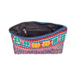 Shipibo Pouch – Rainbow Pattern Black-White - Image 2